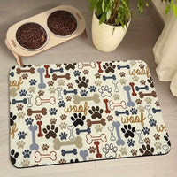 Water-absorbing quick-drying mat