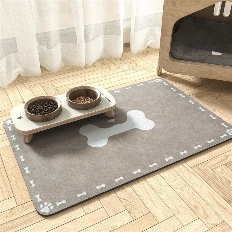 Water-absorbing quick-drying mat